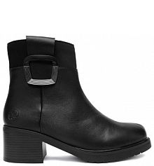 Botki na obcasie Rieker czarne