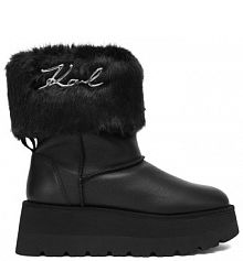 Śniegowce KARL LAGERFELD czarne damskie