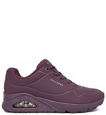 Sneakersy Skechers bordowy damskie