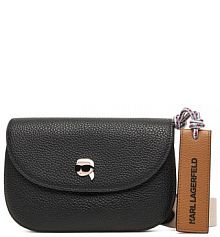 Torebka listonoszka KARL LAGERFELD czarna