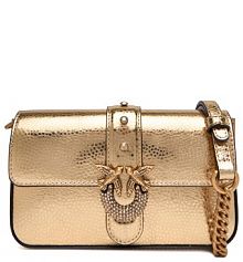 Torebka listonoszka PINKO złota