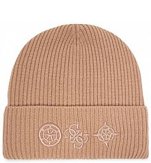 Czapka zimowa Guess beżowa damska