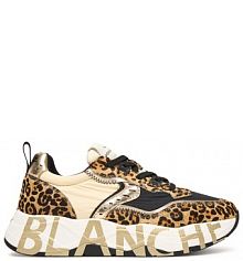 Sneakersy Voile Blanche złote damskie