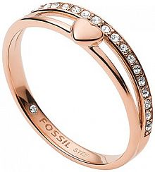 Pierścionek Fossil  różowy JF03460791