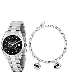 Zegarek Karl Lagerfeld  srebrny damski R0553101516