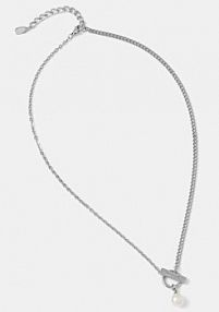 Naszyjnik Karl Lagerfeld  srebrny KLAYR05