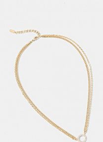 Naszyjnik Karl Lagerfeld  złoty KLAYC55