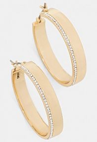 Kolczyki DKNY  złote 04G00892