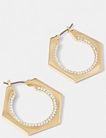 Kolczyki DKNY  złote 04G00891