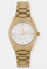 Zegarek U.S. Polo Assn.  złoty damski USP8463YG