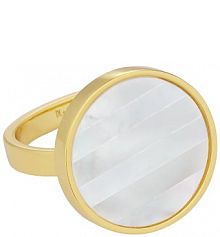 Pierścionek Design Letters  złoty 90605001PEARL