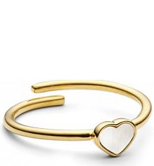 Pierścionek Design Letters  złoty 90606003PEARL