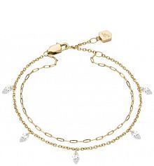 Bransoletka Fossil  złota JF04895710