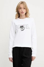 Bluza przez głowę Karl Lagerfeld  biała A3W20056