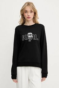 Bluza przez głowę Karl Lagerfeld  czarna A3W20056