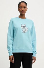 Bluza przez głowę Karl Lagerfeld  niebieska A3W20066