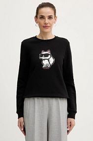 Bluza przez głowę Karl Lagerfeld  czarna A4W20043