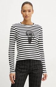 Longsleeve Karl Lagerfeld  czarny damski A1W17137