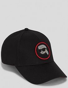 Czapka z daszkiem Karl Lagerfeld  czarna damska A3W33057