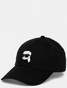 Czapka z daszkiem Karl Lagerfeld  czarna damska A1W33037