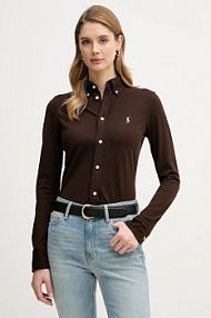 Koszula Polo Ralph Lauren  brązowa damska 211924258