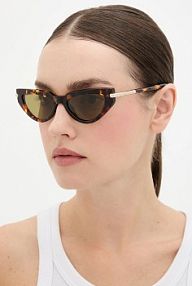 Okulary alexander mcqueen  brązowe damskie AM0520S