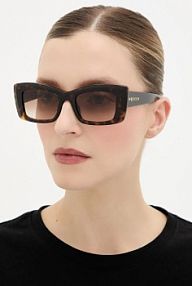 Okulary alexander mcqueen  brązowe damskie AM0526S
