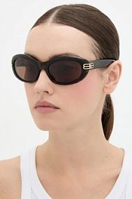 Okulary Balenciaga  brązowe damskie BB0431S