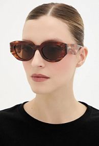 Okulary Gucci  brązowe damskie GG2007S