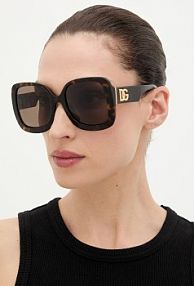 Okulary Dolce & Gabbana  brązowe damskie 0DG4513