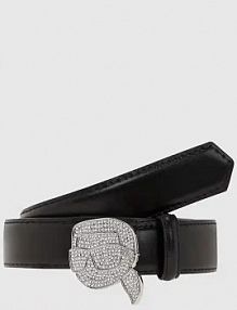 Pasek Karl Lagerfeld  czarny damski A4W33046