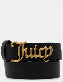 Pasek Juicy Couture  czarny damski WIJJ98539WL7