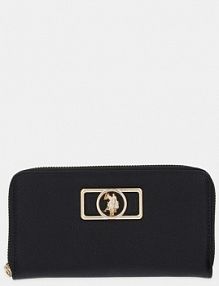 Portfel U.S. Polo Assn.  czarny damski BEUJ88678WVP