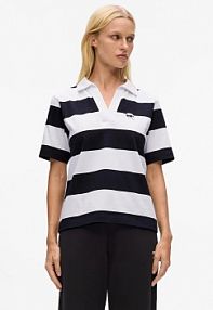 Koszulka polo Karl Lagerfeld  czarna damska A4W17099