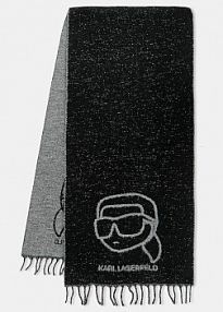 Szalik Karl Lagerfeld  czarny damski A4W33051