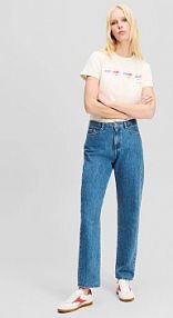 Jeansy Karl Lagerfeld  niebieskie damskie A2W10152