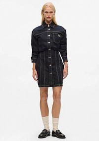 Sukienka jeansowa Karl Lagerfeld  granatowa A4W13019