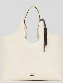 Torebka shopperka Karl Lagerfeld  biała A3W30096