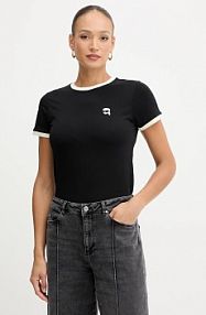 T-shirt Karl Lagerfeld  czarny damski A3W17078