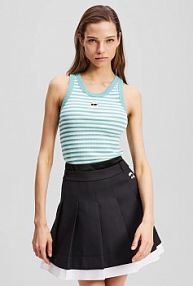 Top Karl Lagerfeld  turkusowy damski A3W17079