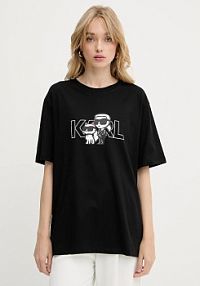 T-shirt Karl Lagerfeld  czarny damski A3W17084