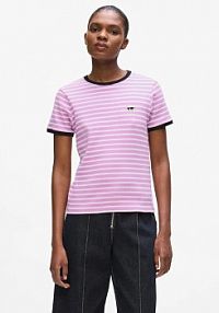 T-shirt Karl Lagerfeld  różowy damski A4W17060