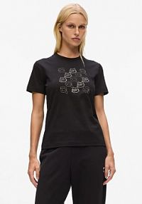 T-shirt Karl Lagerfeld  czarny damski A4W17098