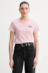T-shirt Levi's  różowy damski 17369.3188