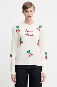 Sweter MC2 Saint Barth  biały damski QUE0010