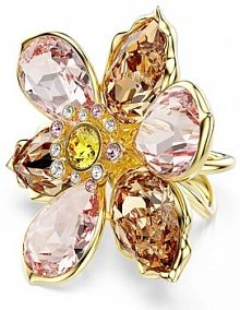 Pierścionek Swarovski  różowy 5736221