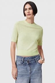 T-shirt AllSaints  zielony damski W068KC