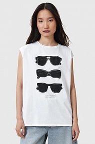 Top AllSaints  biały damski W163JC