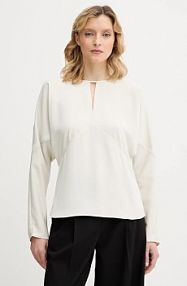 Bluzka Calvin Klein  beżowa damska LV044D176G