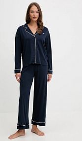 Piżama Tommy Hilfiger  granatowa damska UW0UW06142